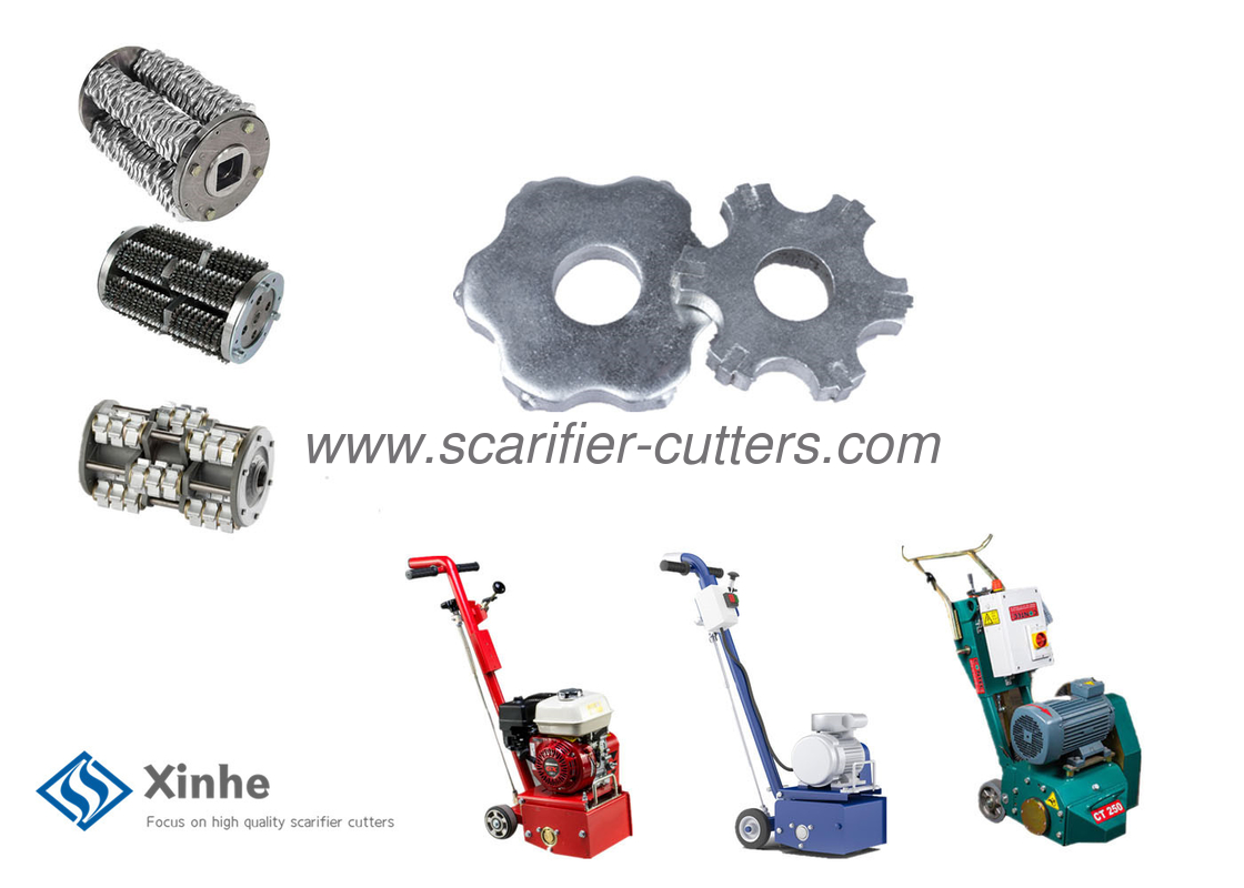 Surface Planers Edco Scarifier Parts 6 Point Tungsten Carbide Tct Cutters  1-3/4" Od 5/8"ID on Drum Assembly